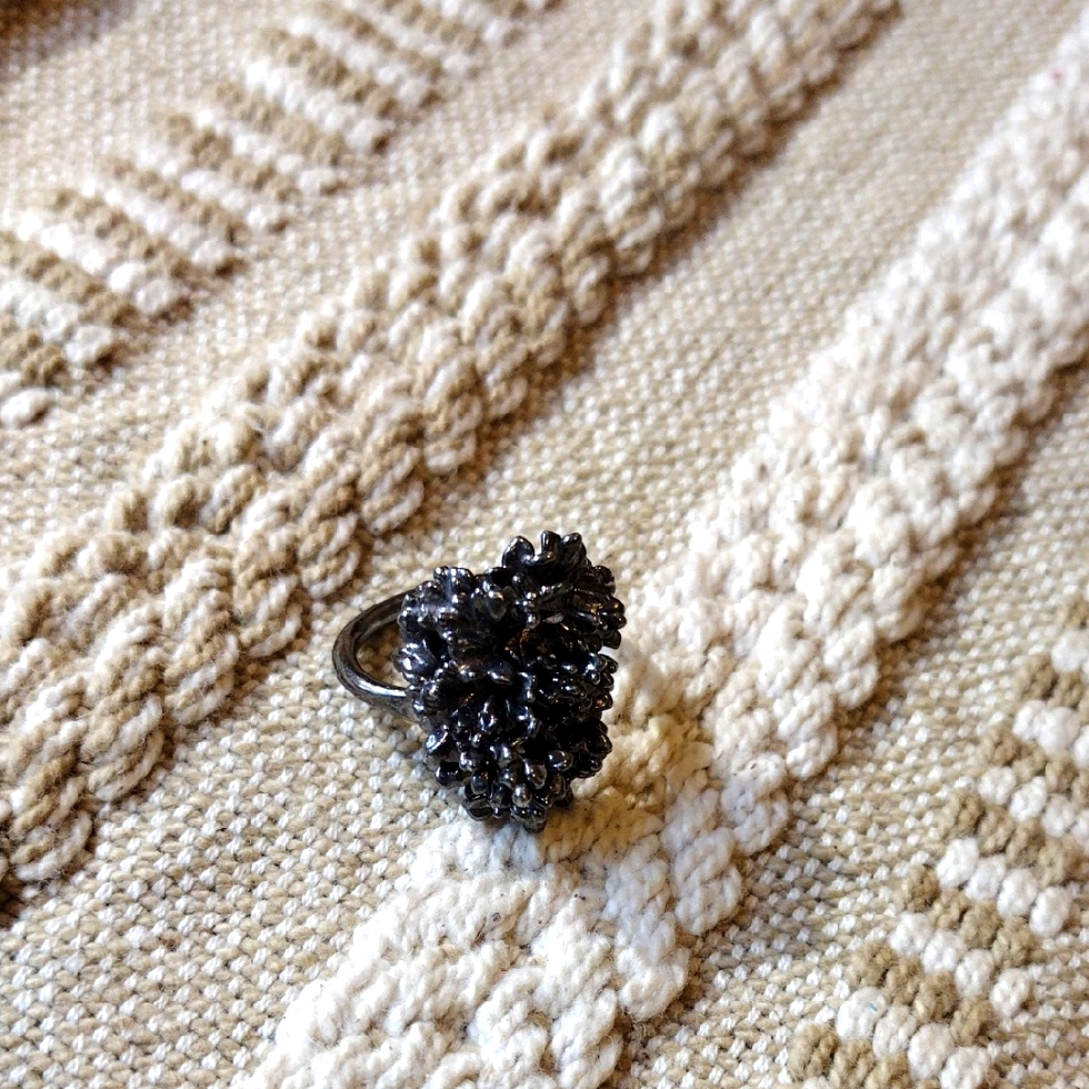 Vintage Brutalist Mcm Ring